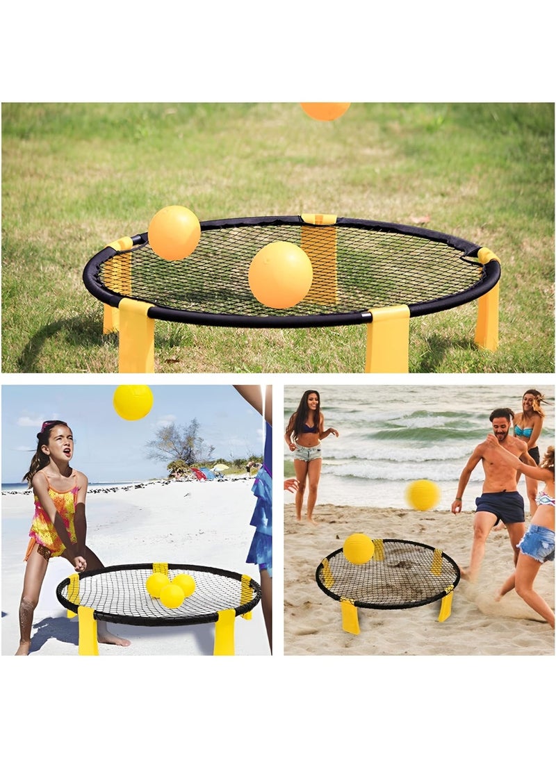 SportQ® Spike Ball - Circular Bounce Net for Training and Group Play - Suitable for the Beach, Park, and Exercise - Easy to Set Up with Carrying Bag - Image 3
